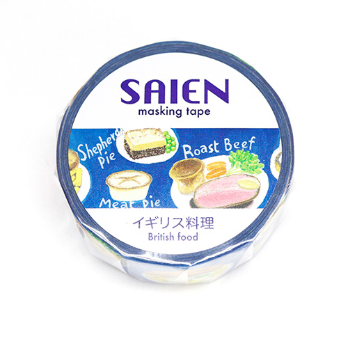 カミイソ　マスキングテープ イギリス料理 TR-0208