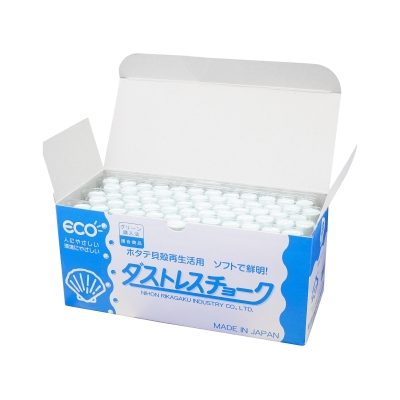 日本理化学　ダストレスチョーク ７２本入 白 DCC-72-W