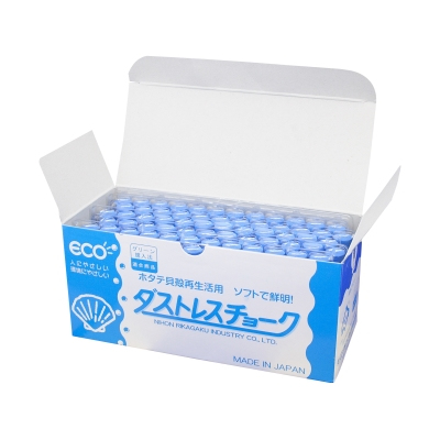 日本理化学　ダストレスチョーク ７２本入 青 DCC-72-BU
