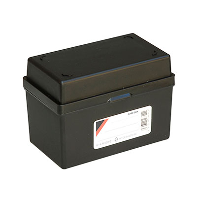 コレクト　カードボックス　黒　６×４・Ａ６はがき CB-6432PE-BK