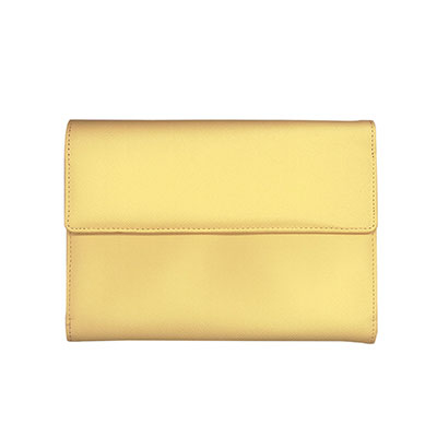 コレクト　通帳ホルダー　アコーディオン式　本革調 CP-36X-YE