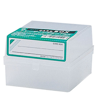 コレクト　カードボックス　名刺サイズ　４００枚用 CB-2134PE-CL