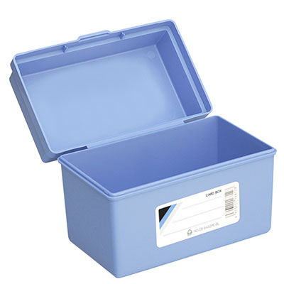 コレクト　カードボックス　青　６×４・Ａ６はがき CB-6432PE-BL