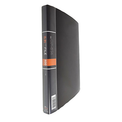 コレクト　名刺カードファイル　黒　Ａ４－Ｌ　３０穴 CF-614-BK