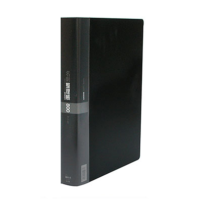 コレクト　名刺整理帳　ブラック　Ａ４－Ｌ　３０穴 K-718-BK