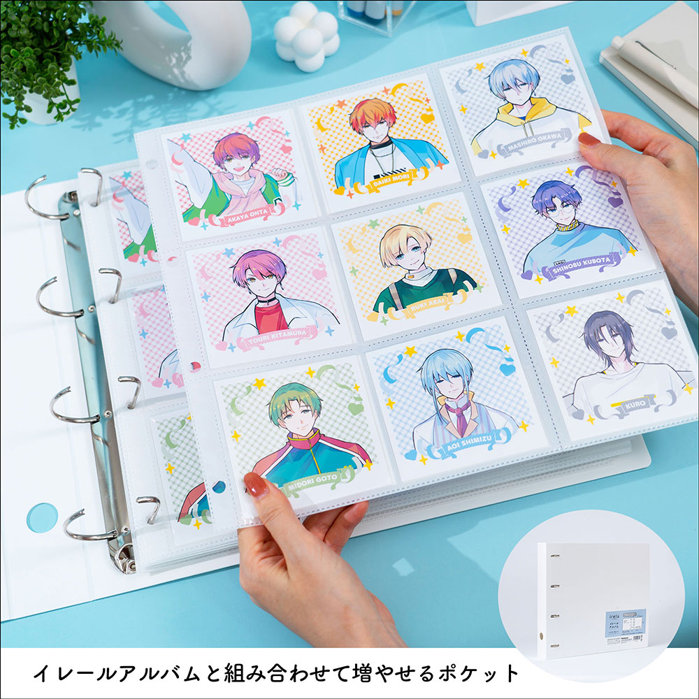 irelu（イレール）アルバムリフィル 9ポケット（両面） スクエア判 10  