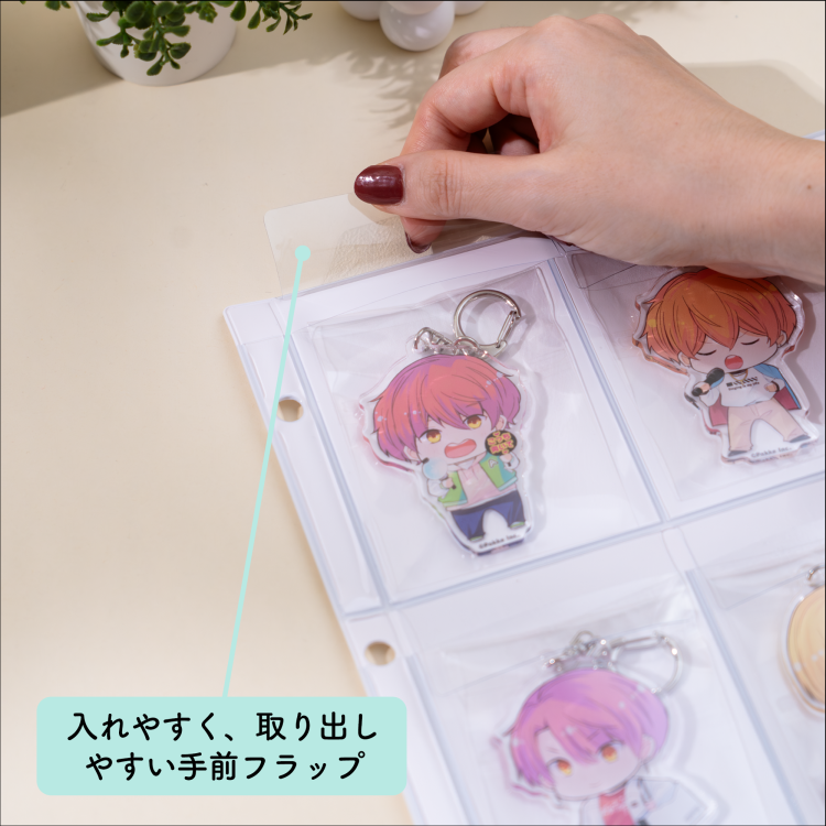 irelu(イレール)PVCリフィル 9ポケット A4・4穴 2枚入 IRL-RF-A05の商品画像4枚目