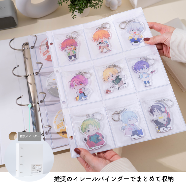 irelu(イレール)PVCリフィル 9ポケット A4・4穴 2枚入 IRL-RF-A05の商品画像6枚目