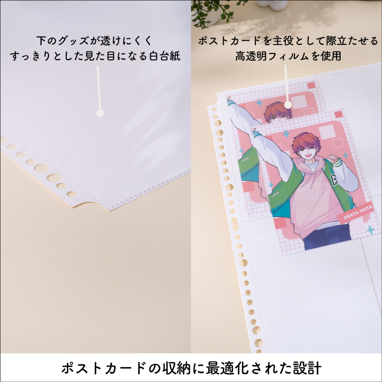 irelu(イレール)バインダーリフィル 4ポケット(両面) ポストカード用 10枚入 IRL-RF-B02【ポスト投函1】の商品画像6枚目