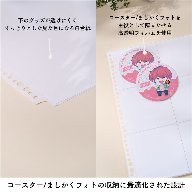 irelu(イレール)バインダーリフィル 6ポケット(両面) ましかくフォト/コースター用 10枚入 IRL-RF-B03【ポスト投函1】の商品画像6枚目