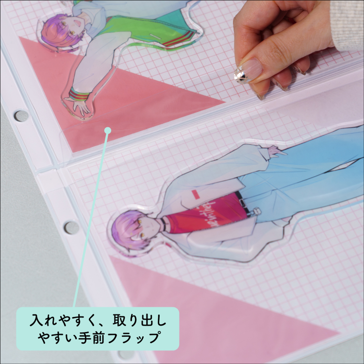 irelu（イレール）PVCリフィル　2ポケット　A4・4穴　2枚入　IRL-RF-A01【ポスト投函1】の商品画像4枚目