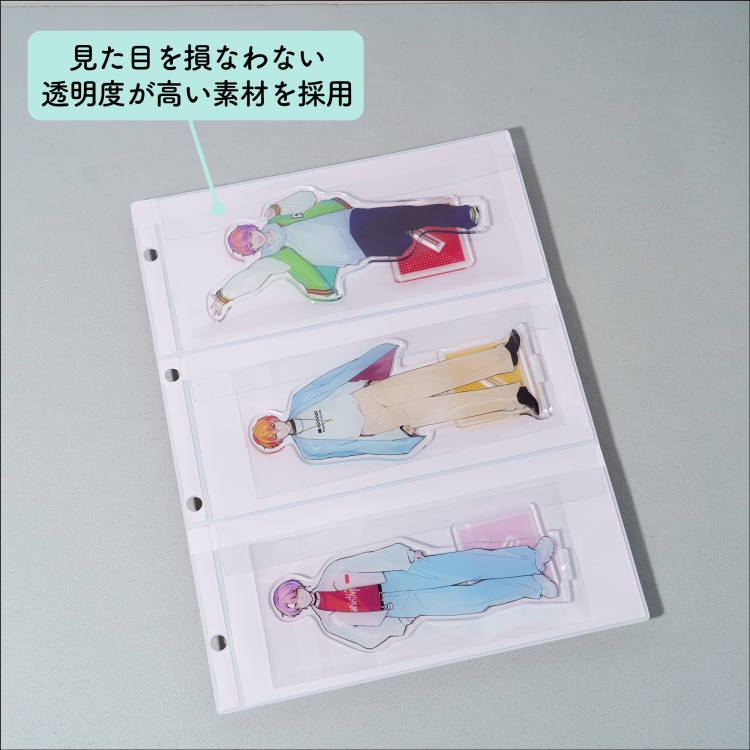 irelu（イレール）PVCリフィル 3ポケット A4・4穴 2枚入 IRL-RF-A02