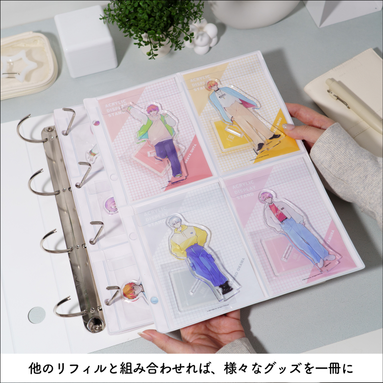 irelu（イレール）PVCリフィル　4ポケット　A4・4穴　2枚入　IRL-RF-A03【ポスト投函1】の商品画像3枚目