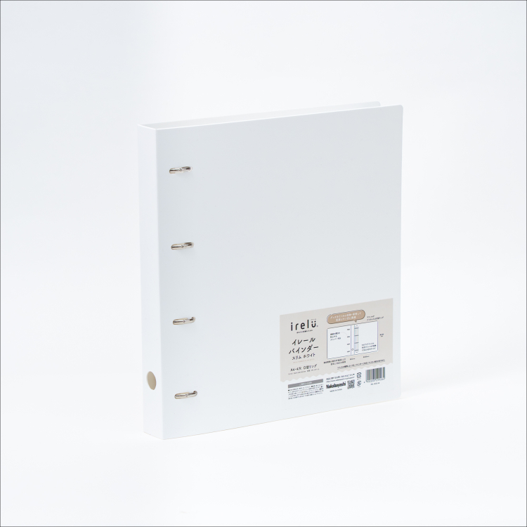irelu（イレール） バインダー スリム　ホワイト IRL-BDS-Ｗの商品画像6枚目