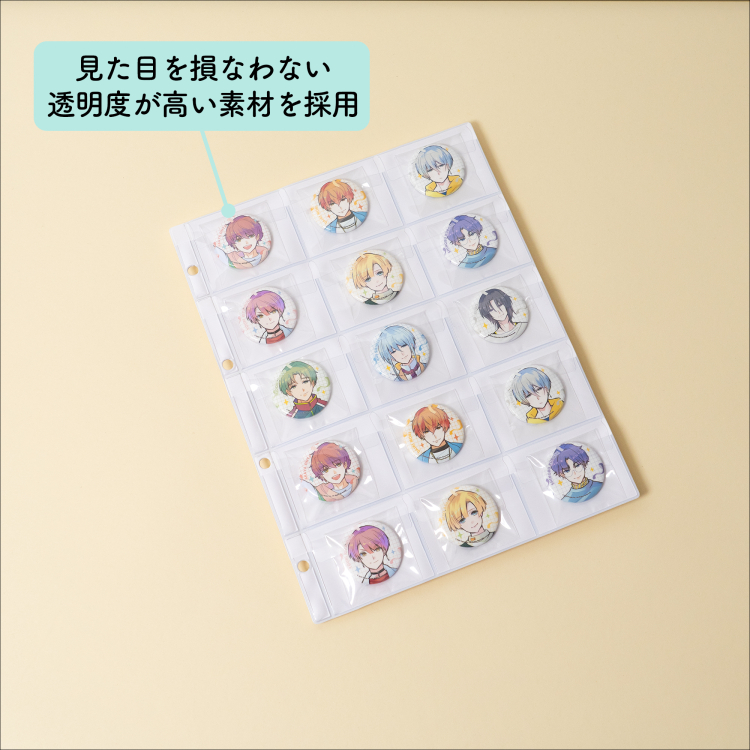 irelu（イレール） PVCリフィル　15ポケット　A4・4穴　2枚入　IRL-RF-A08の商品画像8枚目