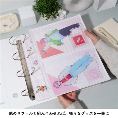 irelu（イレール）PVCリフィル　2ポケット　A4・4穴　2枚入　IRL-RF-A01【ポスト投函1】の商品画像3枚目