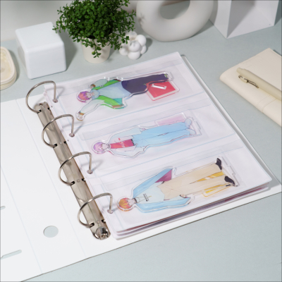 irelu(イレール)PVCリフィル 3ポケット A4・4穴 2枚入 IRL-RF-A02【ポスト投函1】の商品画像2枚目