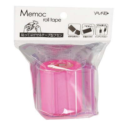 ヤマト　メモックロールテープ　蛍光カラー　ローズ　RK-50CH-RO　の商品画像2枚目