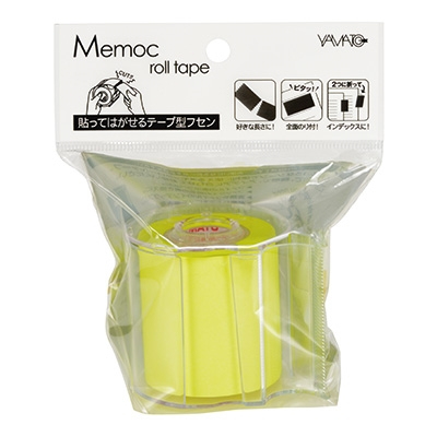 ヤマト　メモックロールテープ　蛍光カラー　レモン　RK-50CH-LEの商品画像2枚目