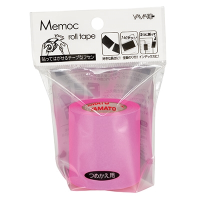 ヤマト　メモックロールテープ　蛍光カラー　スペア　ローズ　RK-50H-ROの商品画像2枚目