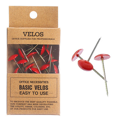べロス カーペット画鋲 赤 20本