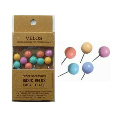 べロス マップ画鋲 パステル 15本