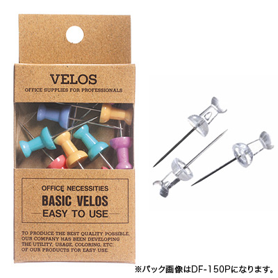 べロス ダルマロング画鋲 透明 10本