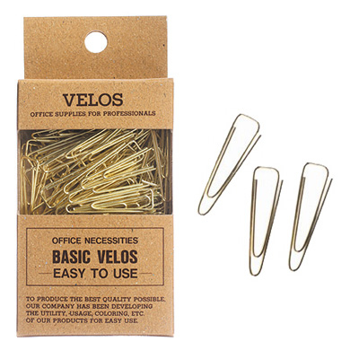 べロス 大 Vゼムクリップ ゴールド 36g