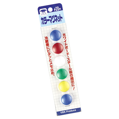 べロス カラーマグネット 20 ミックス 6コ
