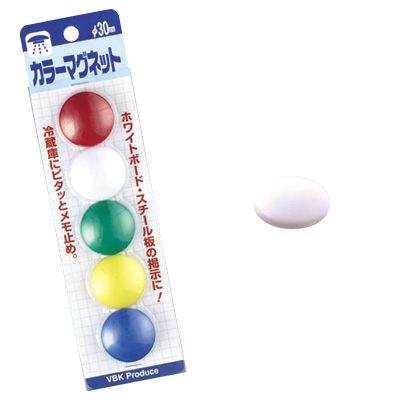 べロス カラーマグネット 30 白 5コ