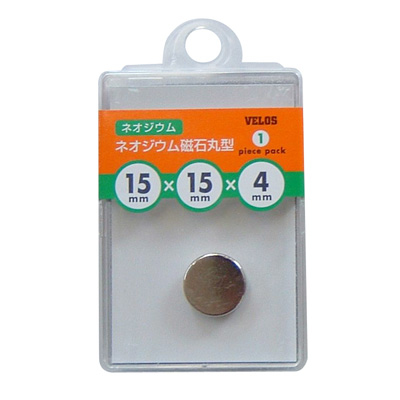 べロス ネオジウム磁石 丸型 Ф15x4mm