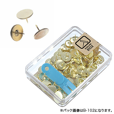 べロス 二重画鋲 ゴールド 130本入