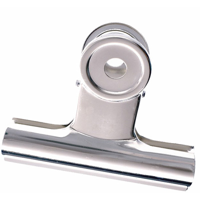 べロス 超特大 目玉クリップ シルバー 1P