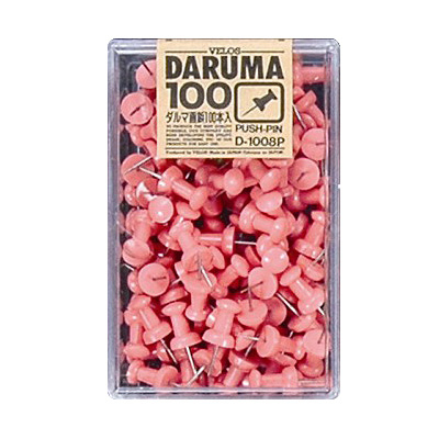 べロス ダルマ画鋲 100本入 うすピンク