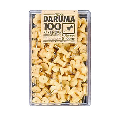 べロス ダルマ画鋲 100本入 とうもろこし黄