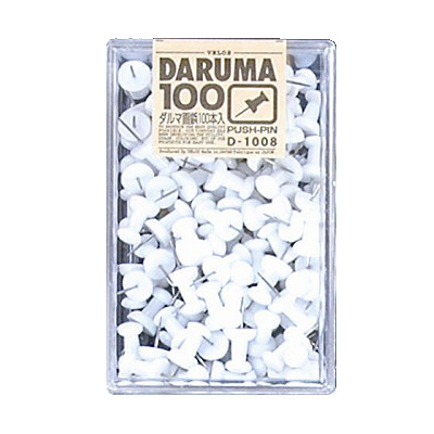 べロス ダルマ画鋲 100本入 白