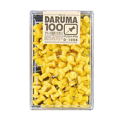 べロス ダルマ画鋲 100本入 黄