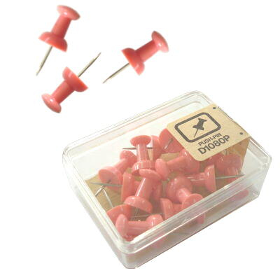 べロス ダルマ画鋲 15本入 パステル うすピンク