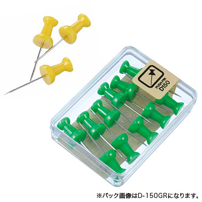 べロス ダルマロング画鋲 11本入 黄