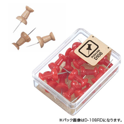 べロス 木製ダルマ画鋲 17本入