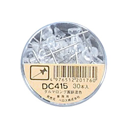 べロス ダルマロング画鋲業務用 30本入 透明