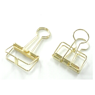 べロス 大 ワイヤーWクリップ ゴールド 1P