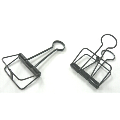 べロス 超特大 ワイヤーWクリップ ブラック 1P