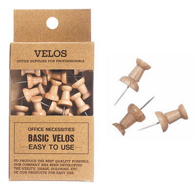 べロス ダルマ画鋲 木製 17本