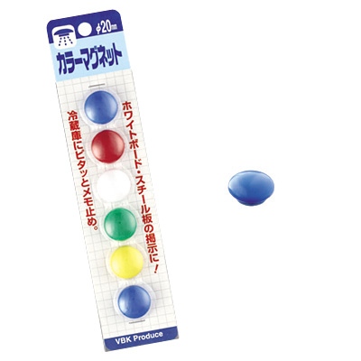 べロス カラーマグネット 20 青 6コ