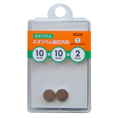 べロス ネオジウム磁石 丸型 Ф10x2mm