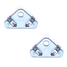 べロス 直角クリップ 2コ入 クリアーブルー