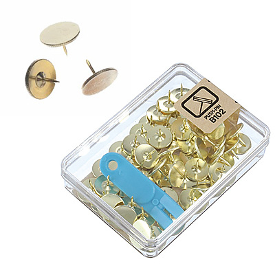 べロス 二重画鋲 ゴールド 60本入