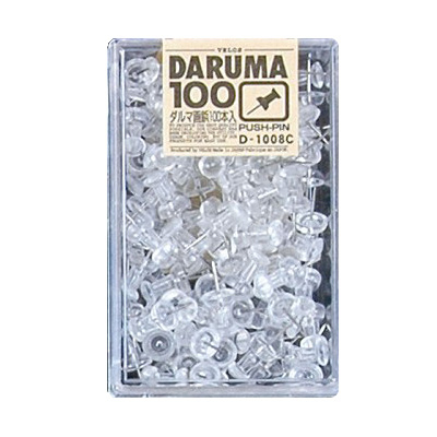 べロス ダルマ画鋲 100本入 透明