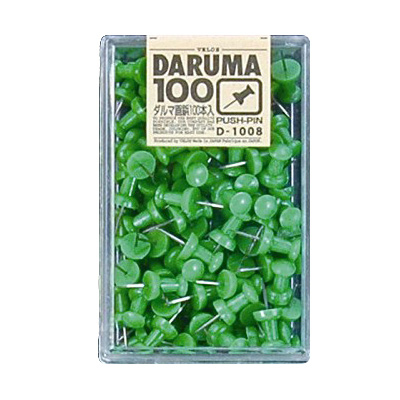 べロス ダルマ画鋲 100本入 緑